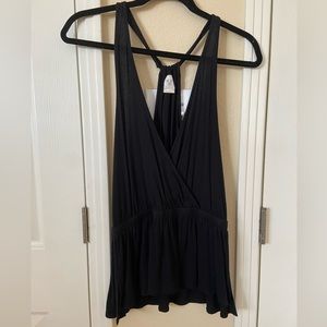 Free People Black Tank Top Size M
